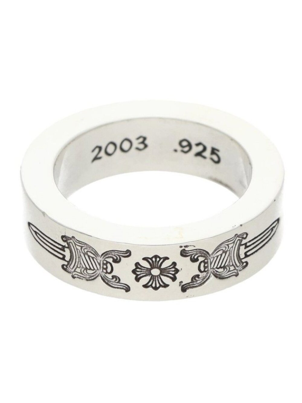 Chrome Hearts Spacer Dagger Silver Ring